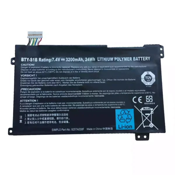 Aккумулятор для ноутбука MSI BTY-S1B 40033906 925TA030F