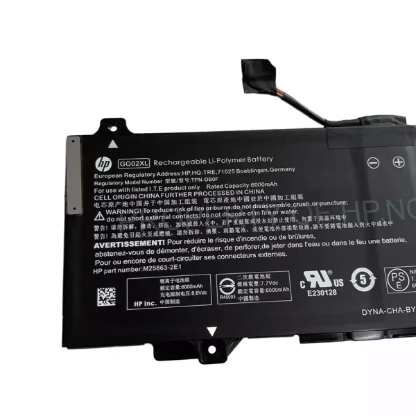 Aккумулятор для ноутбука HP GG02XL — изображение 3