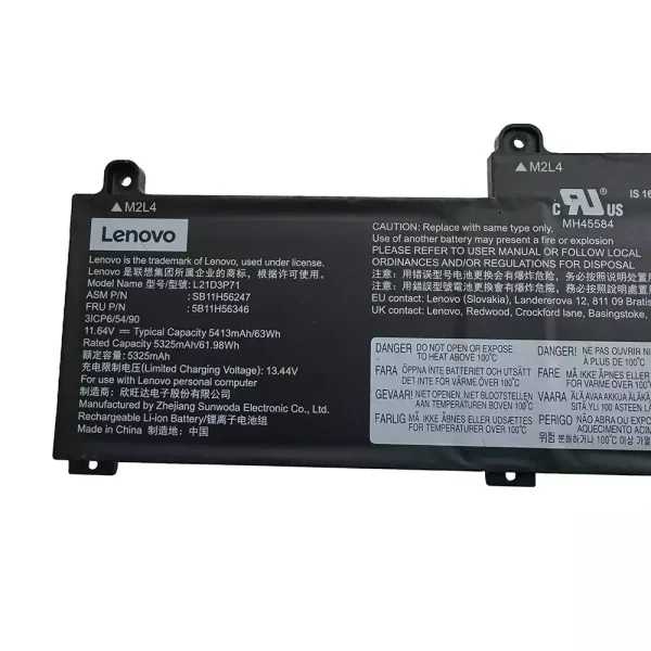 Aккумулятор для ноутбука Lenovo L21D3P71 SB11H56247 5B11H56346 — изображение 3