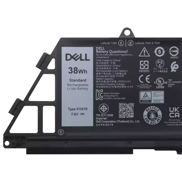 Aккумулятор для ноутбука DELL FH97R 76KVG 599M7 — изображение 3