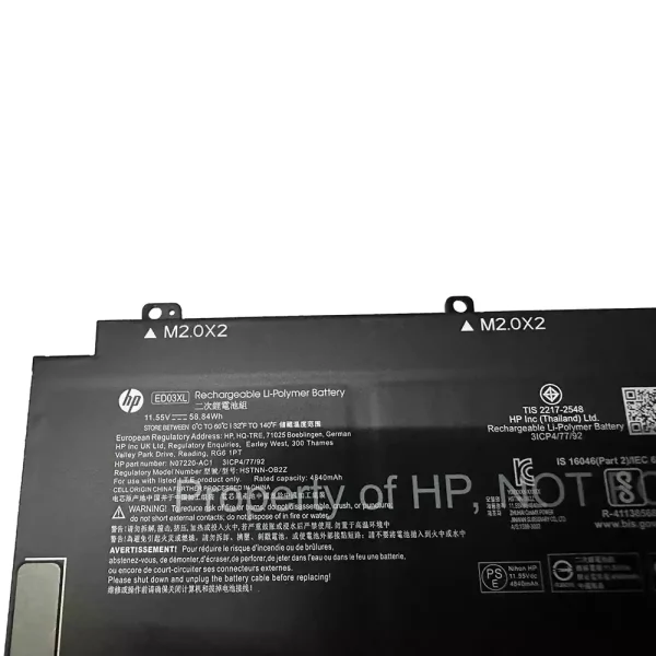 Aккумулятор для ноутбука HP ED03XL — изображение 2