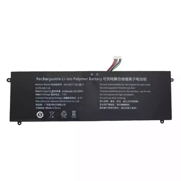 Aккумулятор для ноутбука AEC4871128-2S1P