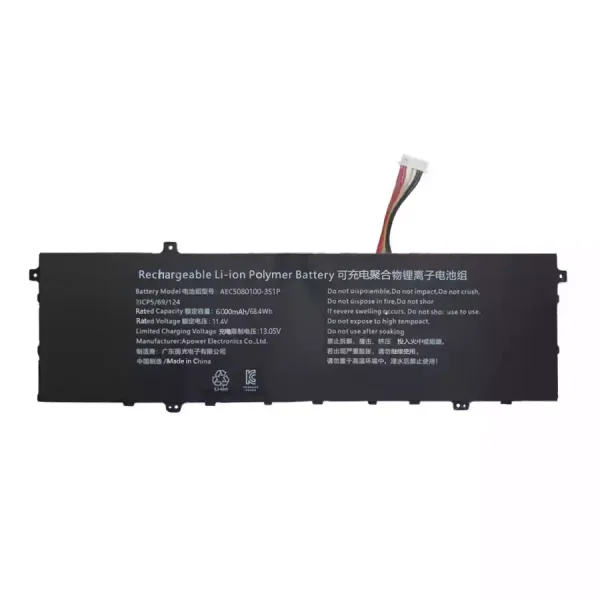 Aккумулятор для ноутбука AEC5080100-3S1P
