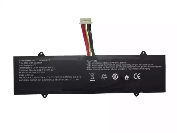 Aккумулятор для ноутбука F1-UTL-604080-2S