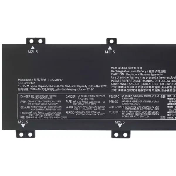 Aккумулятор для ноутбука LENOVO L22M4PC1 L22D4PC1 L22X4PC1 — изображение 3