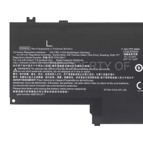 Aккумулятор для ноутбука HP ER06XL TPN-DB1T — изображение 3