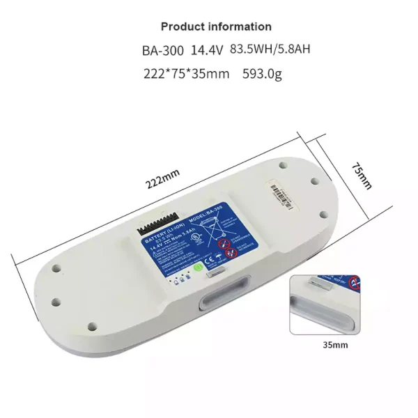 Aккумулятор для Inogen BA-200 BA-300 BA-400 BA-500 — изображение 2
