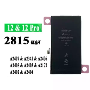 Aккумулятор сотового телефона A2479 Применимый к iPhone 12,iPhone 12pro