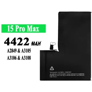 Aккумулятор сотового телефона A3121 Применимый к iPhone 15 pro max