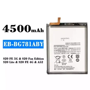 Aккумулятор сотового телефона EB-BG781ABY Применимый к Samsung Galaxy A52/S20 FE 5G/S20 Fan Edition/S20 Lite/S20 FE 4G