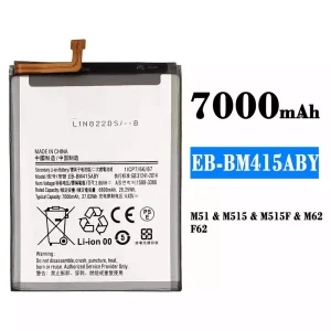 Aккумулятор сотового телефона EB-BM415ABY Применимый к Samsung M51/M515/M515F/M62/F62