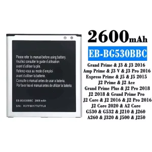 Aккумулятор сотового телефона EB-BG530BBC Применимый к Samsung J3/J3 2016/J3 Pro 2016/J5/J5 2015