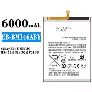 Aккумулятор сотового телефона EB-BM146ABY Применимый к Samsung Galaxy F54/M54 5G/M34 5G/F14 5G/F34 5G