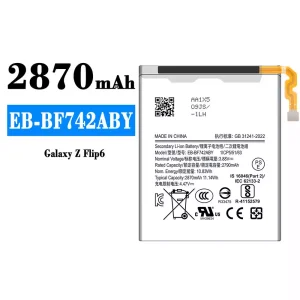 Aккумулятор сотового телефона EB-BF742ABY Применимый к Samsung Galaxy Z Flip 6