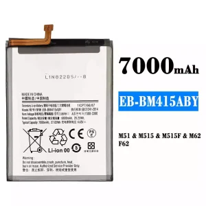 Aккумулятор сотового телефона EB-BM415ABY Применимый к Samsung M51,M62,F62