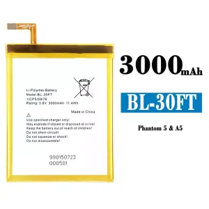 Aккумулятор сотового телефона BL-30FT Применимый к Tecno Phantom 5 / A5