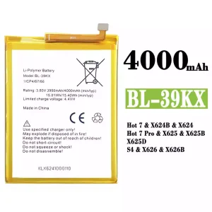Aккумулятор сотового телефона BL-39KX Применимый к Infinix Hot 7 / Hot 7 Pro