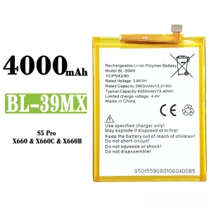 Aккумулятор сотового телефона BL-39MX Применимый к Infinix S5 Pro