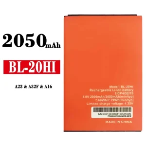 Aккумулятор сотового телефона BL-20HI Применимый к ITEL A23 / A32F / A16