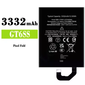 Aккумулятор сотового телефона GT6SS Применимый к Google Pixel Fold