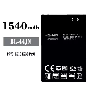 Aккумулятор сотового телефона BL-44JN Применимый к LG P970/E510/E730/P690