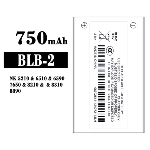 Aккумулятор сотового телефона BLB-2 Применимый к Nokia NK 5210/6510/6590/7650/8210/8310/8890