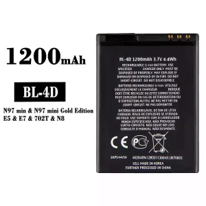 Aккумулятор сотового телефона BL-4D Применимый к Nokia N97 mini/E5/E7/702T/N8