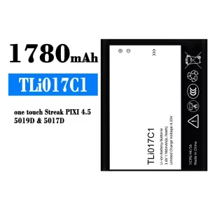 Aккумулятор сотового телефона TLi017C1 Применимый к Alcatel One Touch Streak PIXI 4.5