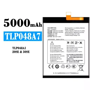 Aккумулятор сотового телефона TLP048A7 TLP048A1 Применимый к Alcatel 20SE/30SE