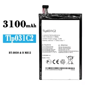 Aккумулятор сотового телефона TLP031C2 Применимый к Alcatel BT-8030/B M812