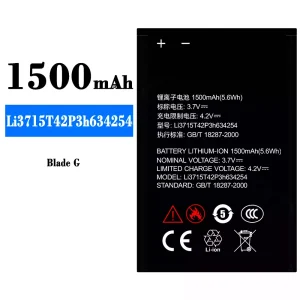 Aккумулятор сотового телефона Li3715T42P3h634254 Применимый к ZTE Blade G
