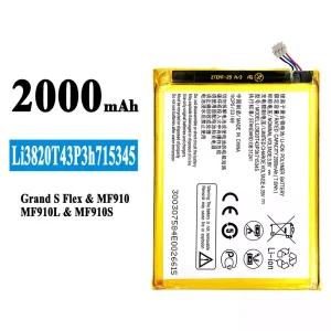 Aккумулятор сотового телефона Li3820T43P3h715345 Применимый к ZTE Grand S Flex/MF910/MF910L/MF910S