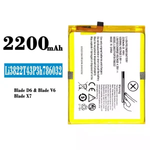 Aккумулятор сотового телефона Li3822T43P3h786032 Применимый к ZTE Blade D6/Blade V6/Blade X7