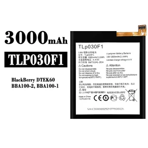 Aккумулятор сотового телефона TLP030F1 Применимый к BlackBerry DTEK60/BBA100/BBA100-1/BBA100-2