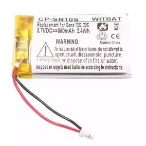 Аккумулятор для Bluetooth-наушников Sena 10S,20S,Sena 30K SP46,Sena Tufftalk Lite,Sena 10S-01,Sena 20s-01,Sena 20s evo,Sena 30K-01D,802540