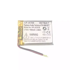 Аккумулятор для Bluetooth-наушников Audio-Technica ATH-M50XBT2,ATHM50XBT,ATH-DSR9BT,ATH-DSR7BT,ATH-SR6BT,ATH-SR5BT,SR5BTBK,SR5BTWH,ATH-AR3BT