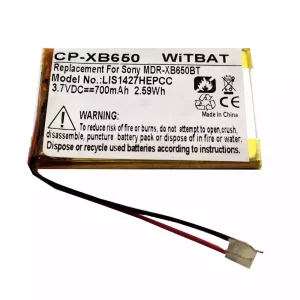 Аккумулятор для Bluetooth-наушников Sony MDR-XB650BT,DR-BTN200,MDR-XB950BT,MDR-XB950B1,WH-XB700,MDR-ZX330BT,MDR-ZX550BN,MDR-RF985R