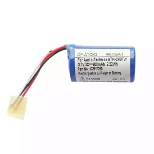 Аккумулятор для Bluetooth-наушников Audio-Technica ATH-CK3TW зарядный чехол,ICR17280
